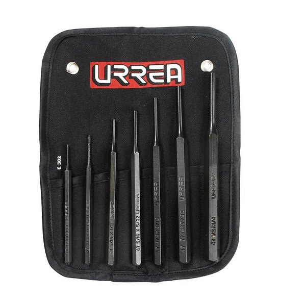 Urrea Punches and drift pins set of 7 pieces. 47A